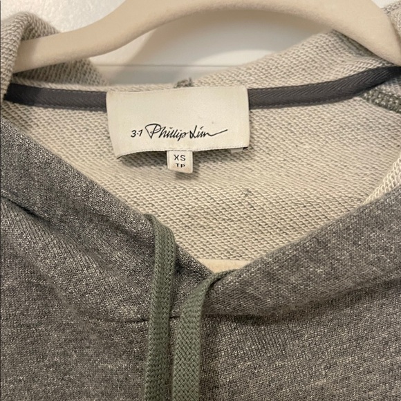 EUC! 3.1 Phillip Lim Gray and Olive Hoodie, Size XS - Picture 2 of 4